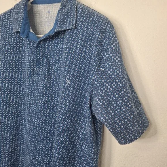 Tailorbyrd Mens Polo Shirt Sz XXL Geo Print Colorful Preppy Golf Boho Artsy - Picture 6 of 16